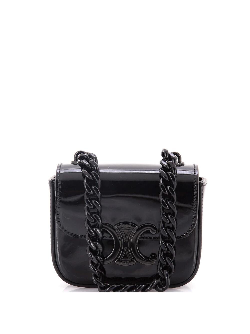 Celine Claude Chain Shoulder Bag Patent #233499C13B